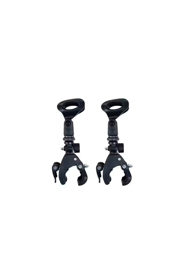 2pcs 2/4pcs Microphone Crab Clamp Mount for Mic Stand&Drum Rim, Adjustment 5/8 to 3/8 Thread Mic Cli