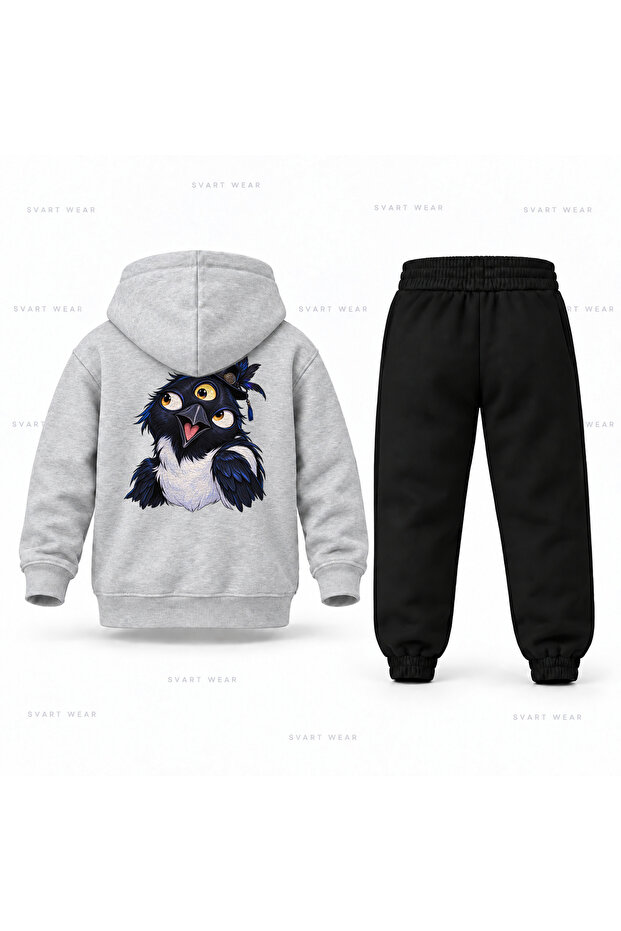 Kpop Demon Hunters Sussie Uc Bakis Printed Children's Hooded Tracksuit Set
