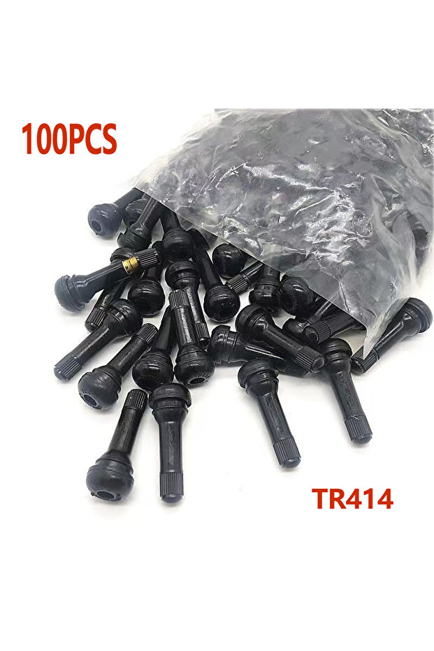 100 Pcs 20/50/100pcs Universal Snap-in Car Tubeless Tyre Valve Stems Rubber Alloy Vacuum Tire Air Va