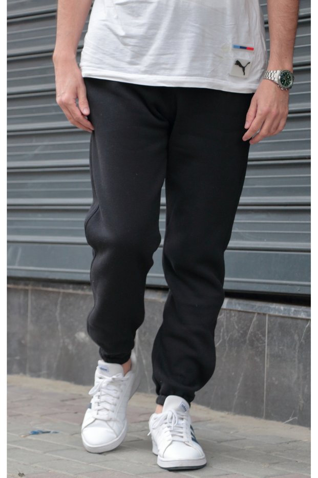 Men's 3 Thread Threaded Winter Sweatpants Baggy Cargo Jogger
