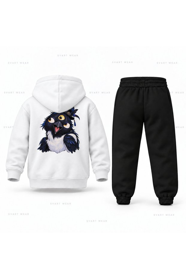 Kpop Demon Hunters Sussie Uc Bakis Printed Children's Hooded Tracksuit Set