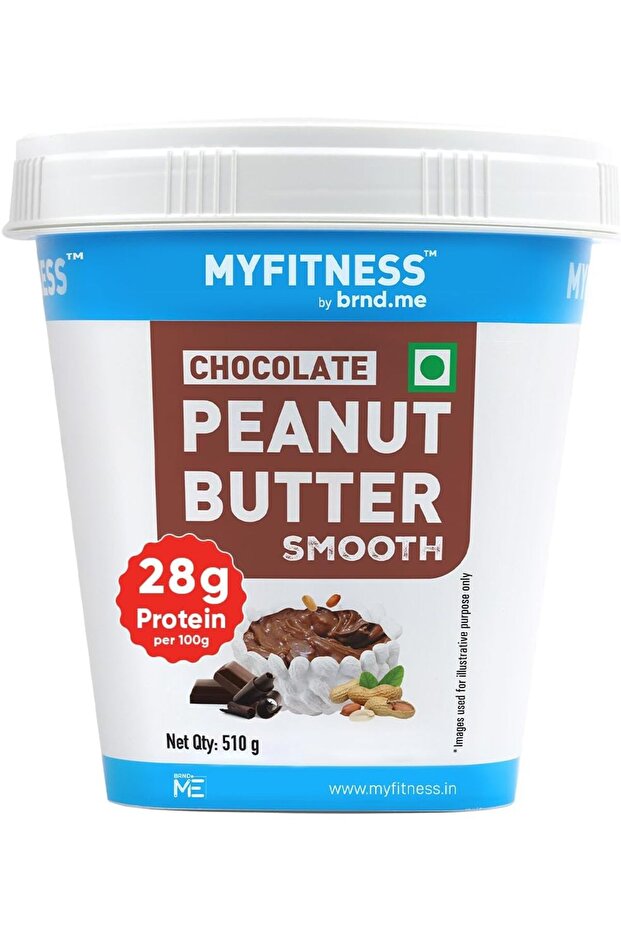 MyFitness Chocolate Smooth 510g | 22g Protein | Free & Gluten Free | Vegan | Dark Chocolate | Tasty & Healthy Nut Butter Spread | Smooth Peanut Butter | Zero Trans Fat