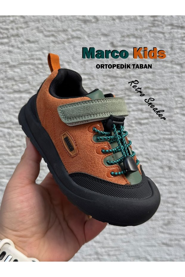 Orthopedic, Suede, Very Comfortable Children's Sneaker (Bayon)
