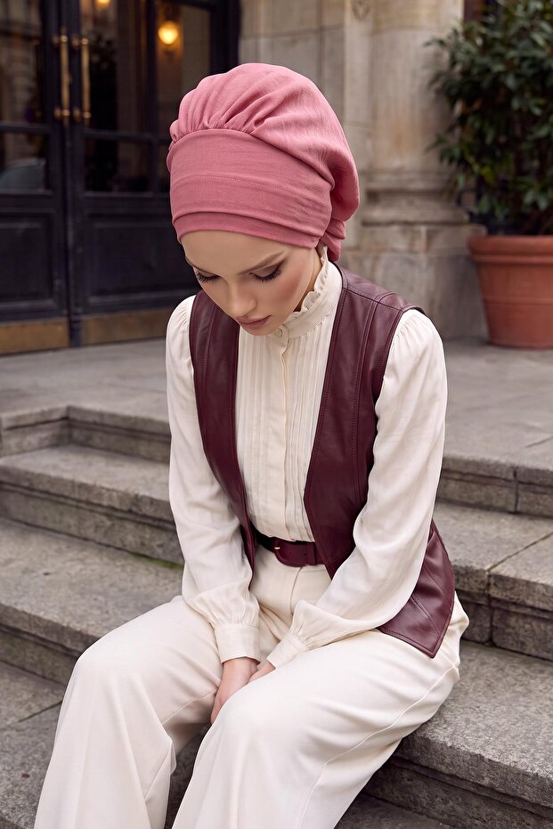 Pleated Ready-To-Wear Turban, Ht-91