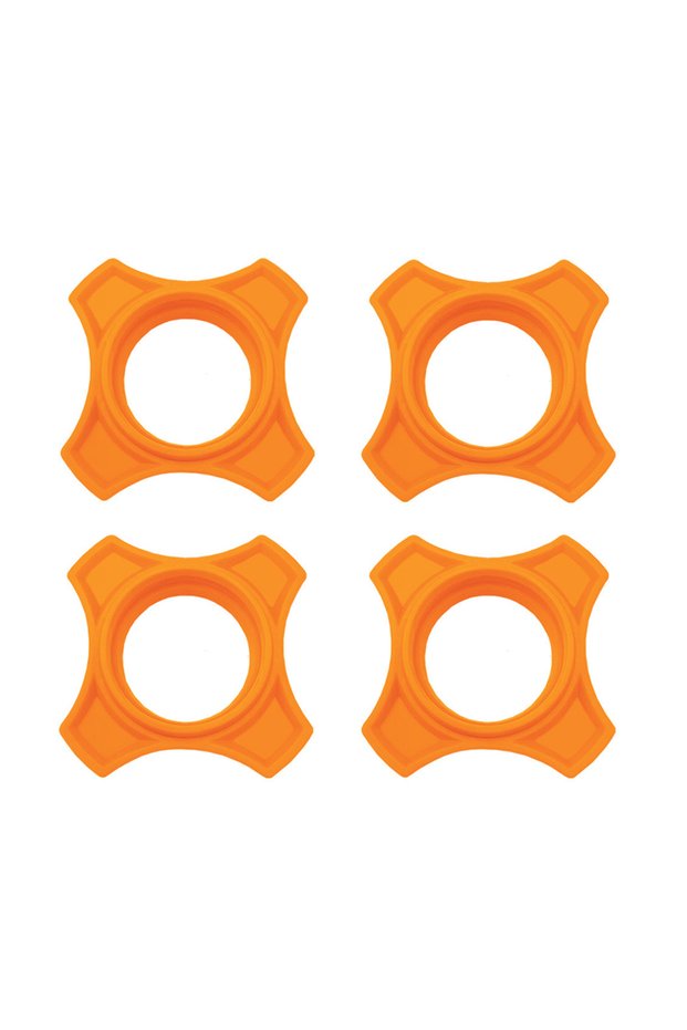 MASR-01YE 4Pcs Anti-slip Microphone Holder Silicone Anti-fall Protection Sleeves for Karaoke Microph