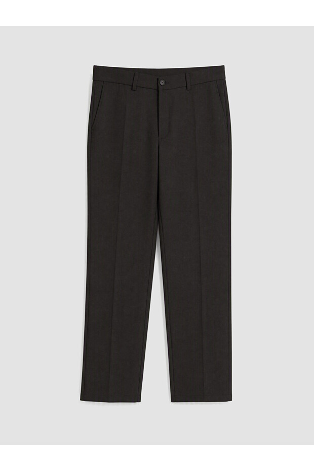 Ozmarka New Season Brown Standard Fit Men's Pleated Trousers