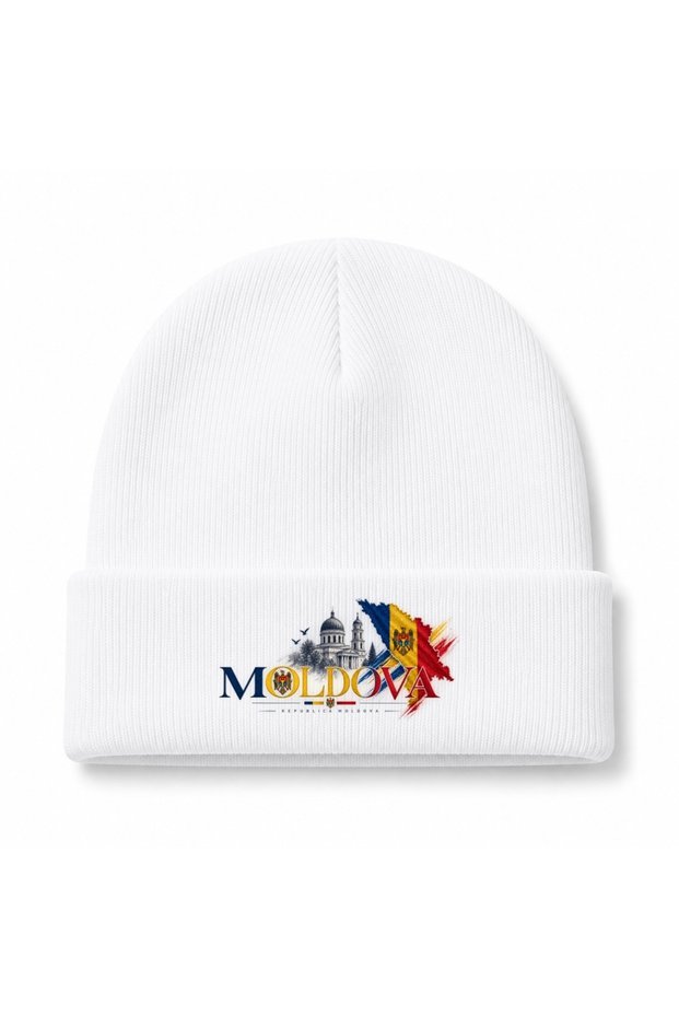 Moldova Heritage Colors & Chisinau Landmarks Graphic Beanie