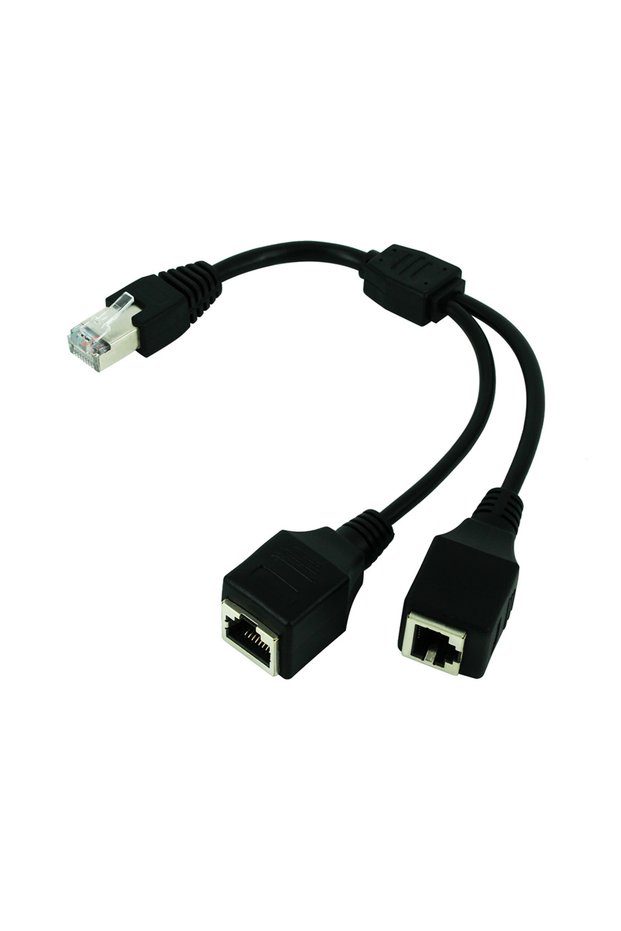 1 to 2 RJ45 LAN Splitter Cable Male to Female Socket Port Ethernet Network Transmission Cat5e Cat5 C