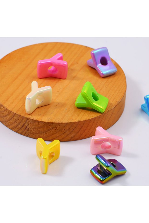 Random 5Pcs letters Y Random Colorful 5/10/15Pcs 26 Letters Acrylic Spacer Loose Beads For Jewelry M