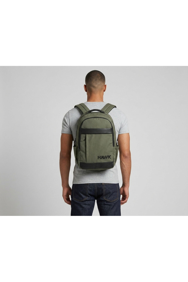 Backpack Unisex School Bag Daily Travel Laptop Bag Durable Special Fabric Embroidered Logo 25 Lt