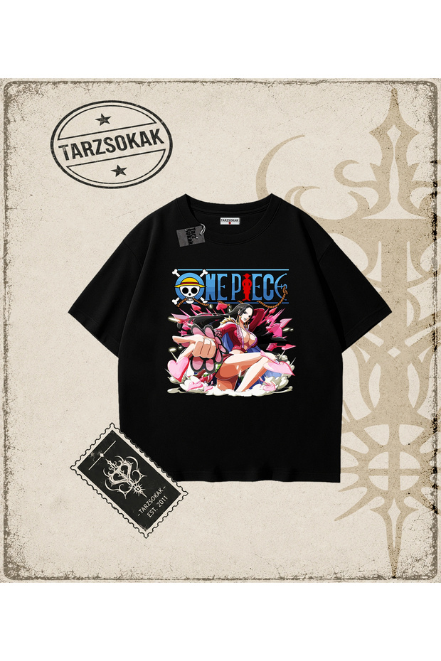 One Piece Anime Characters Oversize Unisex T-Shirt White
