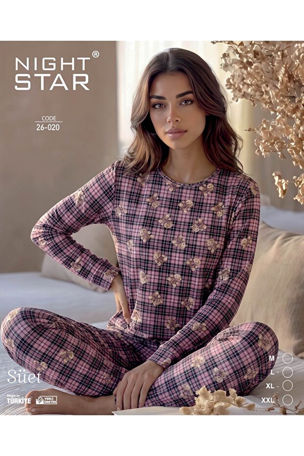 Nova Super Soft Pajama Set with Teddy Bear
