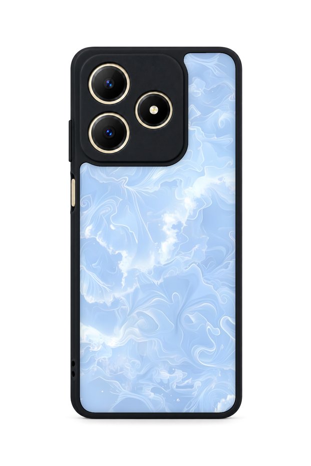 حافظة مقاومة للصدمات متوافقة مع Realme C61 مع حماية للكاميرا بنمط مموج
