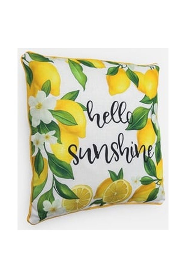 White Pillow with Patterned 45x45cm