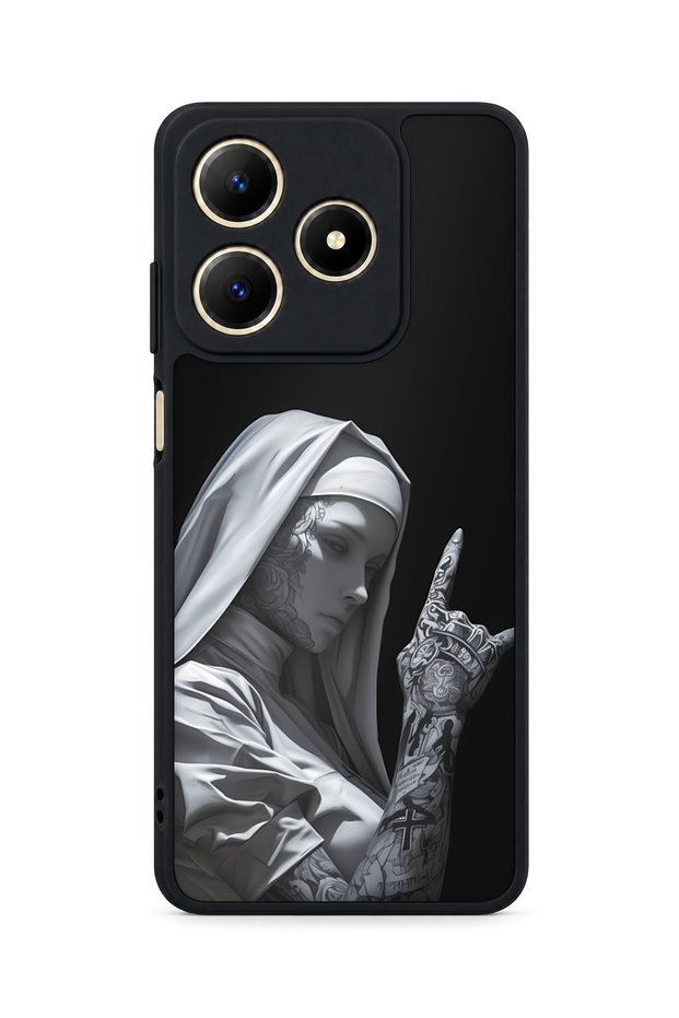 حافظة مقاومة للصدمات متوافقة مع Realme C61 مع تصميم تاتو راهيب وحماية للكاميرا