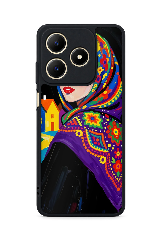 Realme C61 Compatible Hijab Patterned Camera Protected Shockproof Case