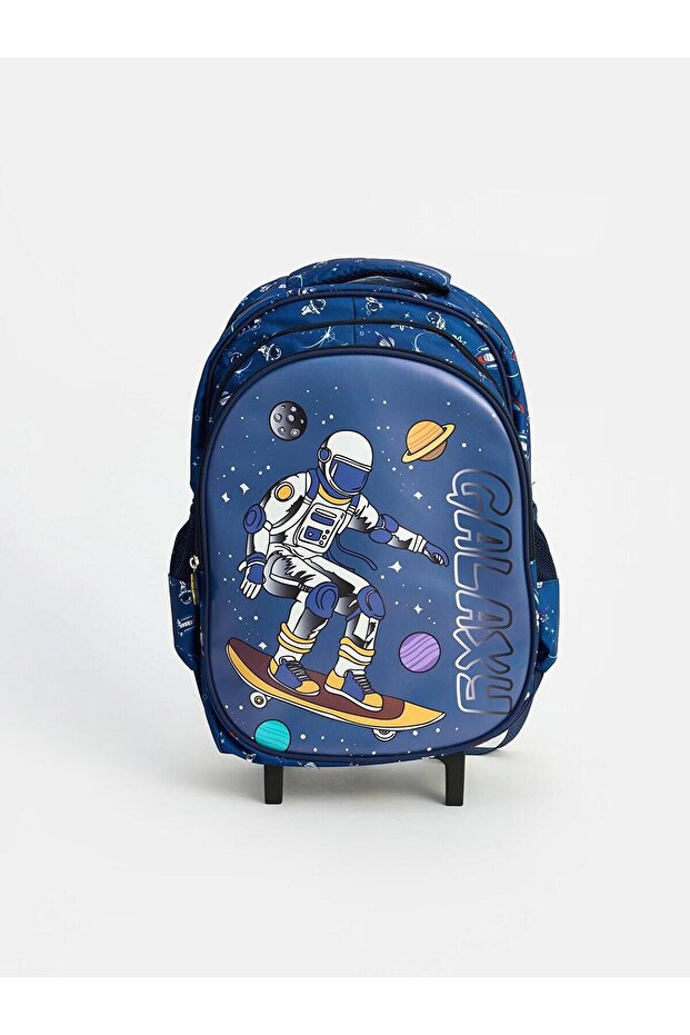 Astronaut Printed School Bag with Squeegee (W6)