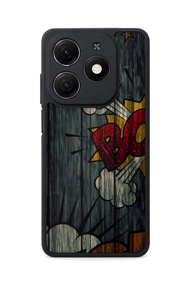 Spark 20 Compatible Wooden Patterned Camera Protected Shockproof Case