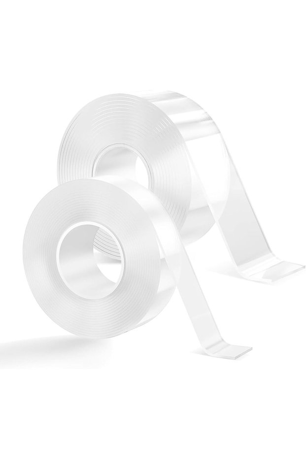 Double Sided Nano Adhesive Tape,Heavy Duty Mounting Tape for Home,Office and Car,2 Rolls