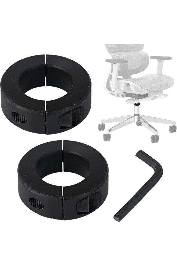 Office Chair Sagging Fix Clamp,2 Pack Heavy Duty Height-Lock Bracket for Sinking Chairs,Universal Cylinder Repair Kit