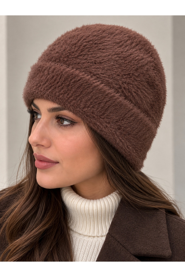 Tiftik Beard Yarn Winter Soft Fit Beanie