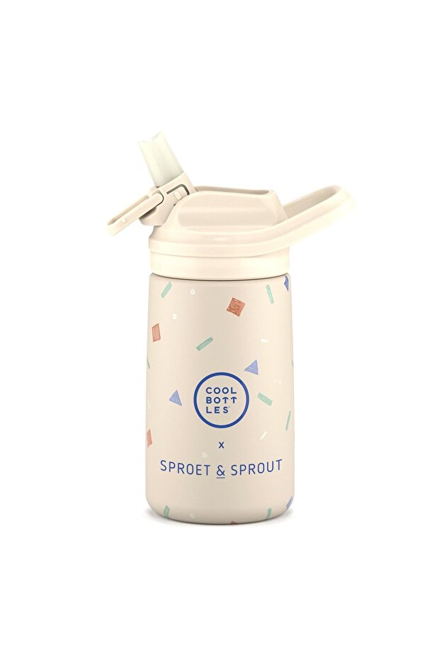 The Kiddie Bottle Sprinkles Thermos Water Bottle with Straw 350 ml