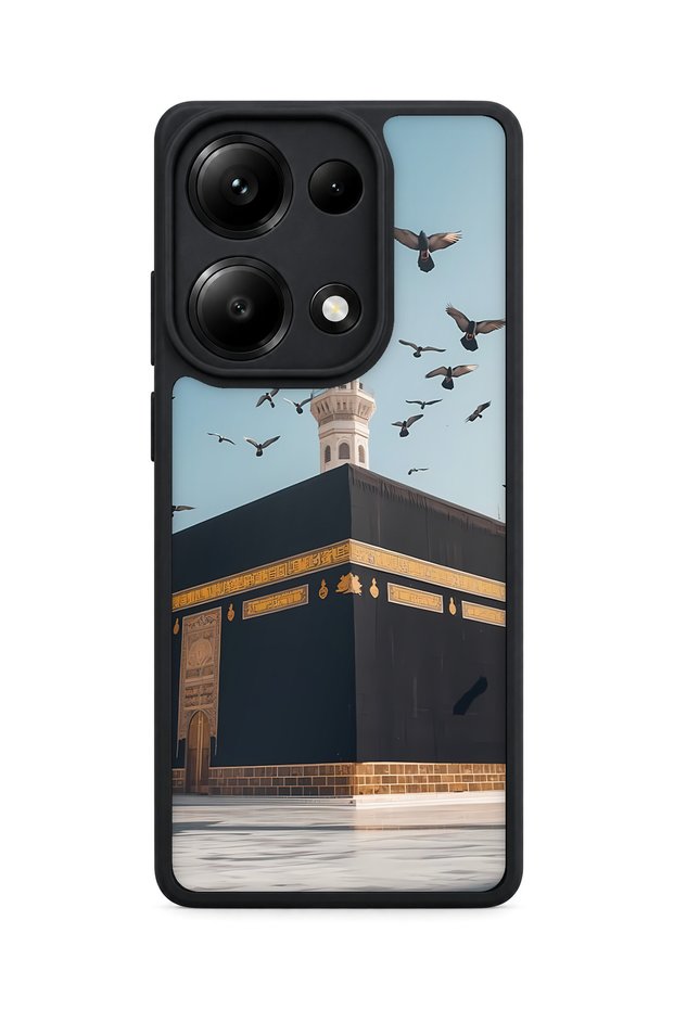 حافظة مقاومة للصدمات متوافقة مع Redmi Note 13 Pro 4G مع حماية للكاميرا بنمط الكعبة