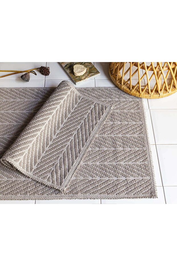 60x100 / 50x60 bathroom rug curl mink