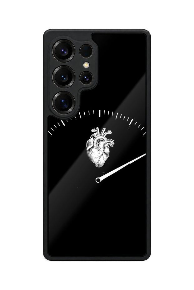 Samsung Galaxy S25 Ultra Compatible Heartindicator Patterned Shockproof Case with Camera Protection