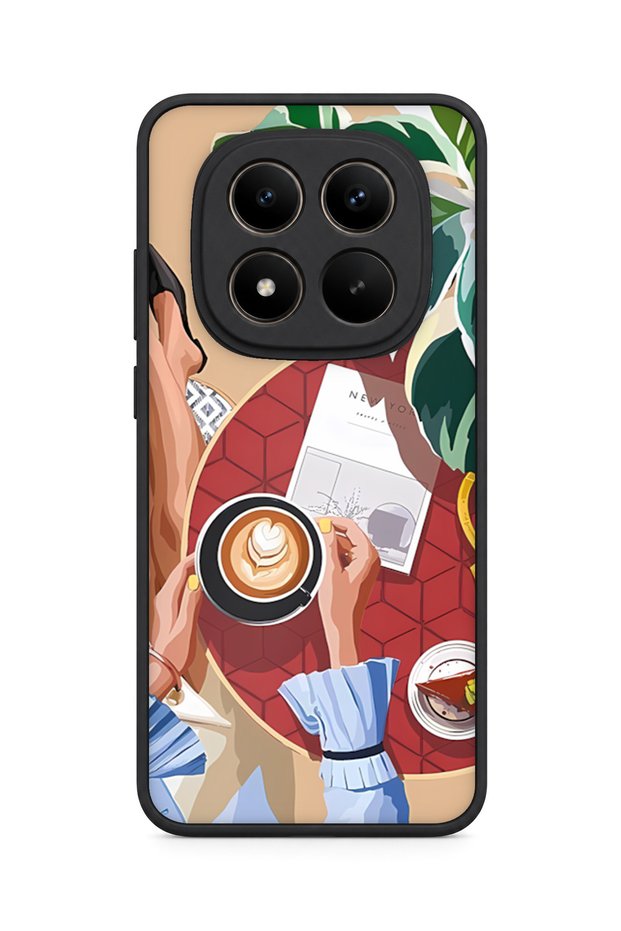 حافظة مقاومة للصدمات متوافقة مع هاتف Redmi Note 15 Pro Plus 5G مع حماية للكاميرا وتصميم نباتي