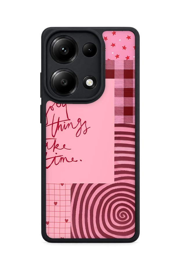 حافظة Redmi Note 13 Pro 4G متوافقة مع تصميم Inspired Pattern مع حماية للكاميرا ومقاومة للصدمات