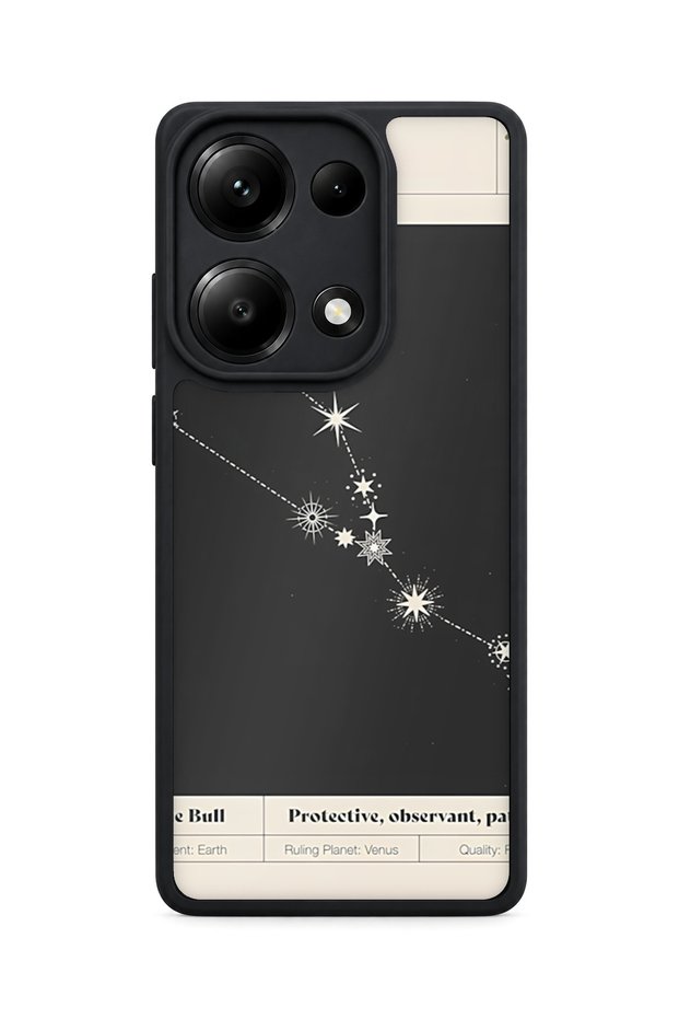 حافظة Redmi Note 13 Pro 4G متوافقة مع نمط علم التنجيم وحماية الكاميرا ومقاومة للصدمات