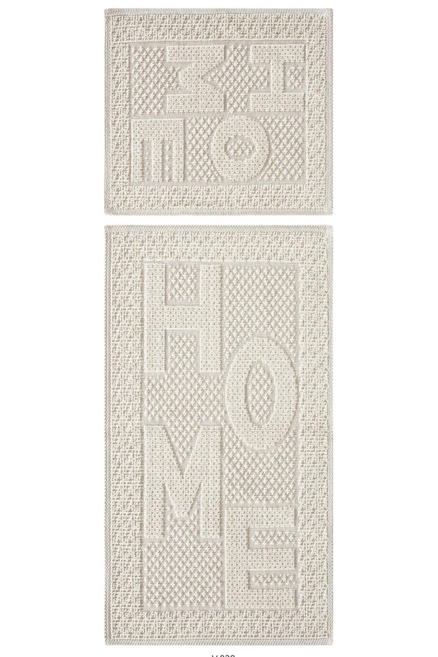 2-Piece Terry Cloth Bath Set (BATHROOM TEXTILES/MODERN/NATURAL/SIMPLE/STYLISH NON-SLIP BOTTOM)