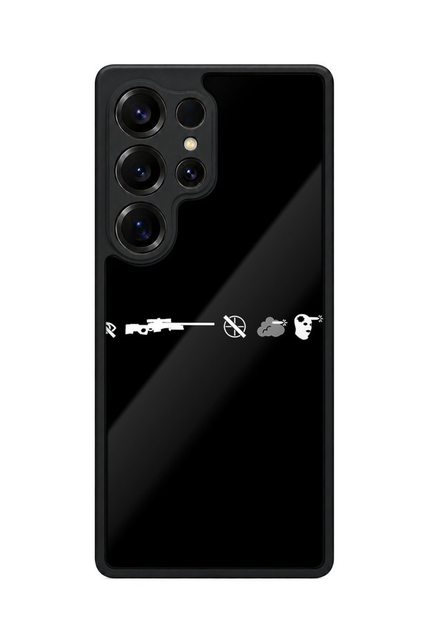 Samsung Galaxy S25 Ultra Compatible Gamer Patterned Shockproof Case with Camera Protection