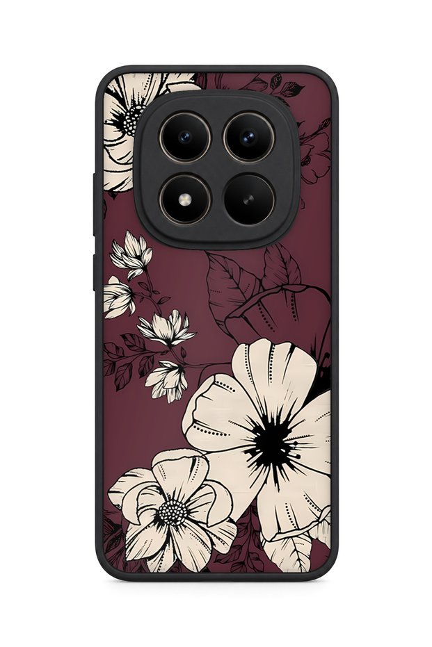 Redmi Note 15 Pro Plus 5g Compatible Vintage Flowers Patterned Shockproof Case with Camera Protection