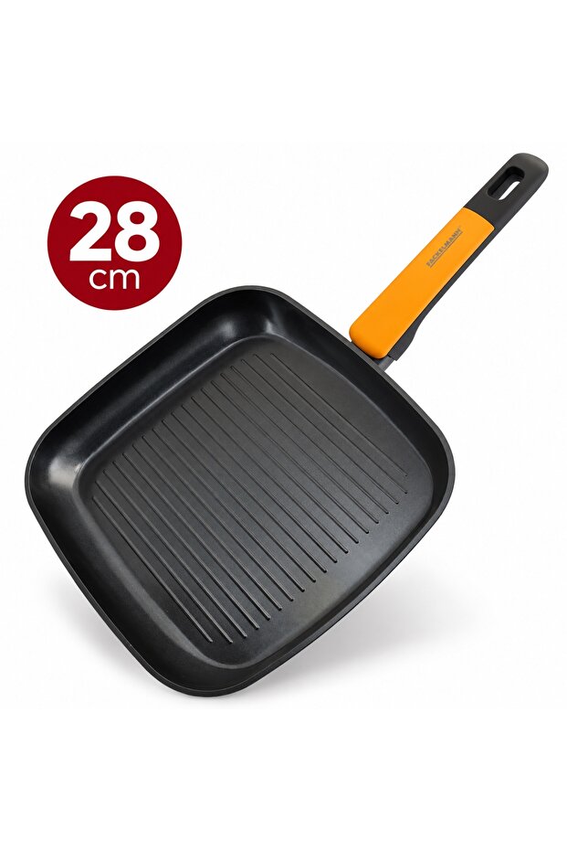 Grill Pan 28cm, Forged Aluminium, Greblon CK2 Ceramic Non-Stick pan