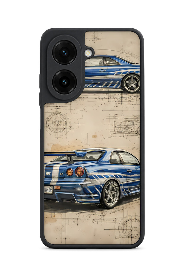 حافظة مقاومة للصدمات متوافقة مع Redmi A5 من PaulWalker مع حماية للكاميرا