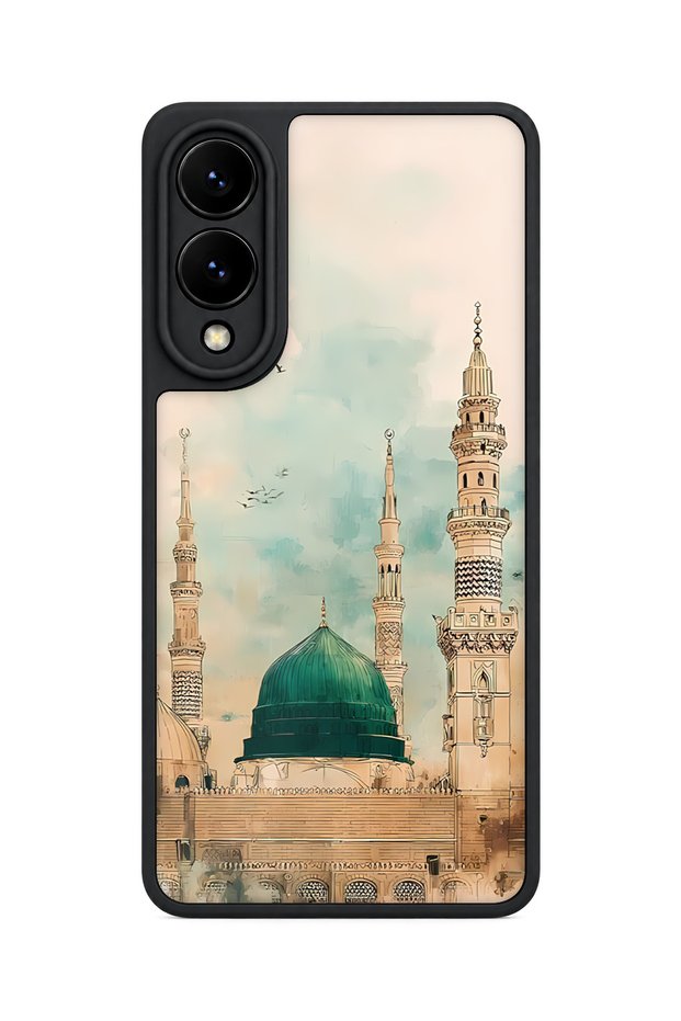 Samsung Galaxy S25 Edge Compatible Medina Patterned Shockproof Case with Camera Protection