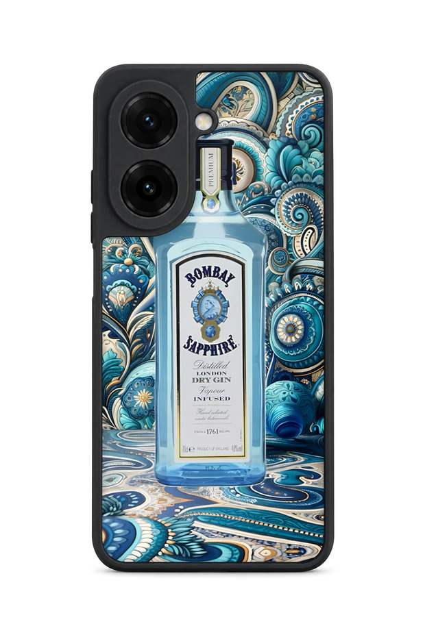 حافظة مقاومة للصدمات متوافقة مع Redmi A5 مع حماية للكاميرا بنمط BombaySapphire