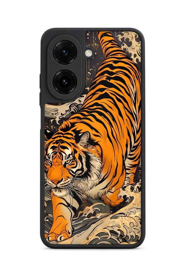 Redmi A5 Compatible Tiger Power Patterned Shockproof Case with Camera Protection