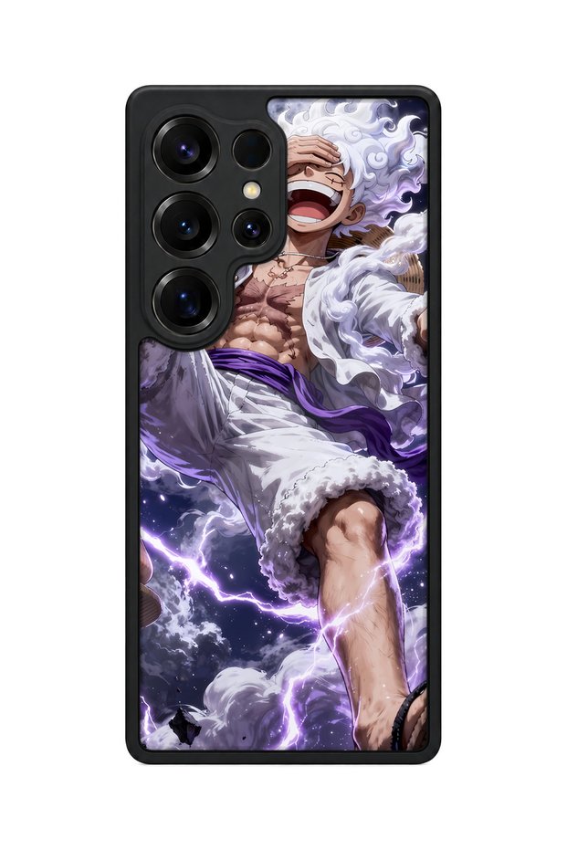 غطاء حماية للكاميرا متوافق مع سامسونج جالاكسي S25 ألترا بنمط البرق مقاوم للصدمات