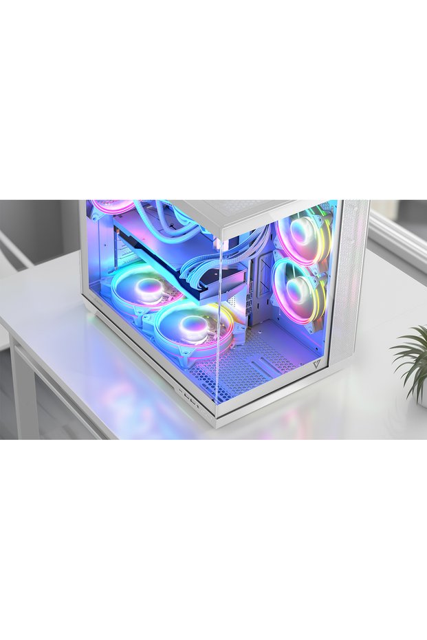 Ventilator Volcano APEX 140 ARGB REVERSE FAN alb
