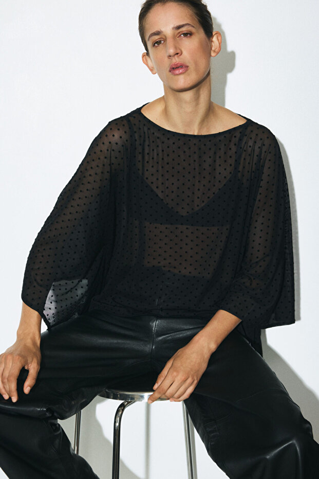 Oversize Pelerin Üst
