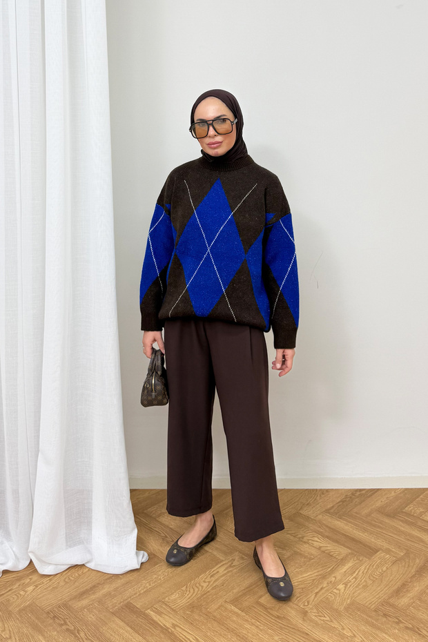 Patterned Knitwear Sweater 2-3034