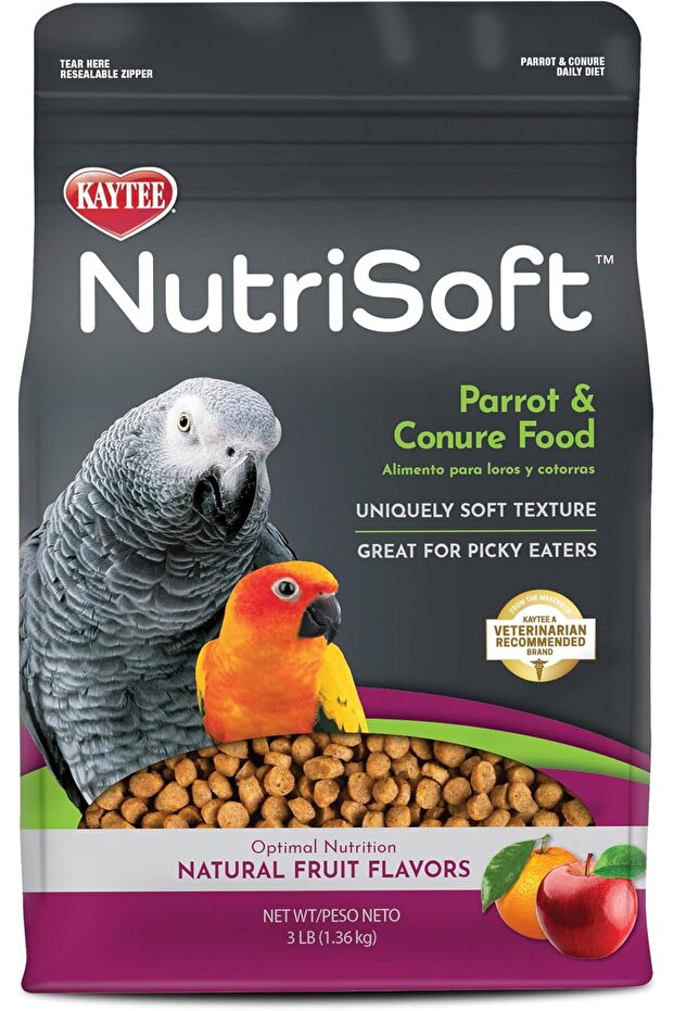 Nutri Soft Pet Parrot & Conure Bird Food, 3 Pound
