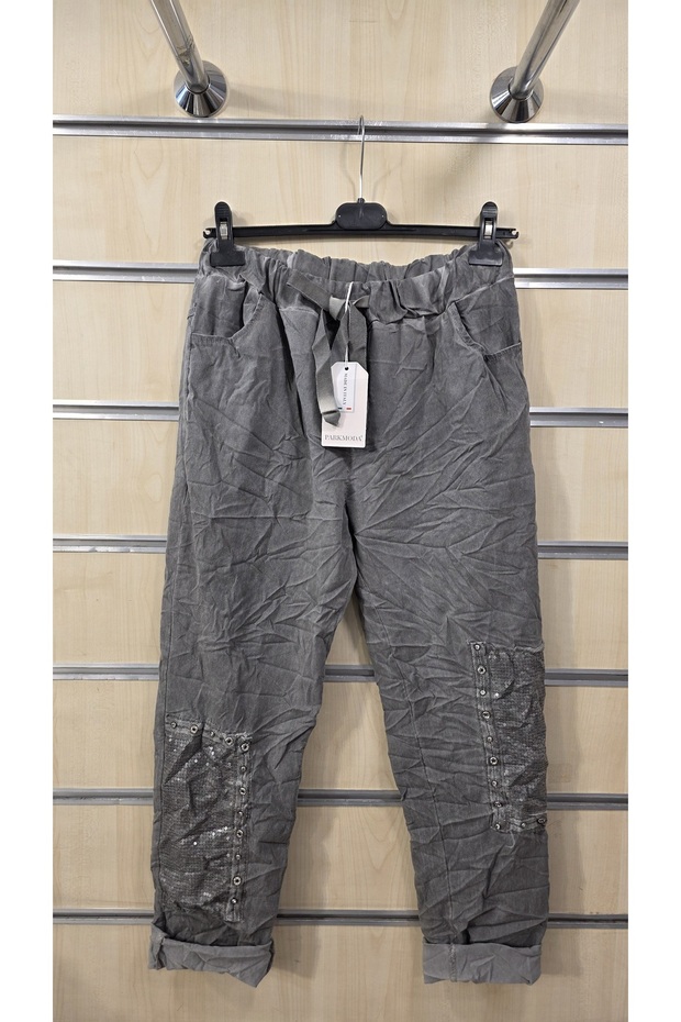 Italian Trousers with Sequin Detail
