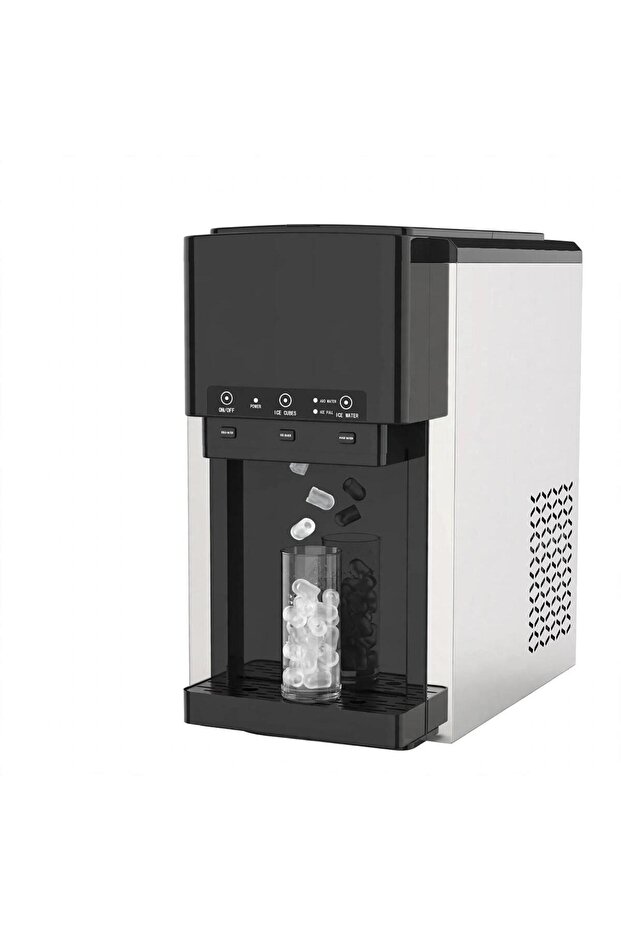 3-in-1 Countertop Ice Maker and Dispenser with Bullet Ice, Cold Water and Crushed Ice