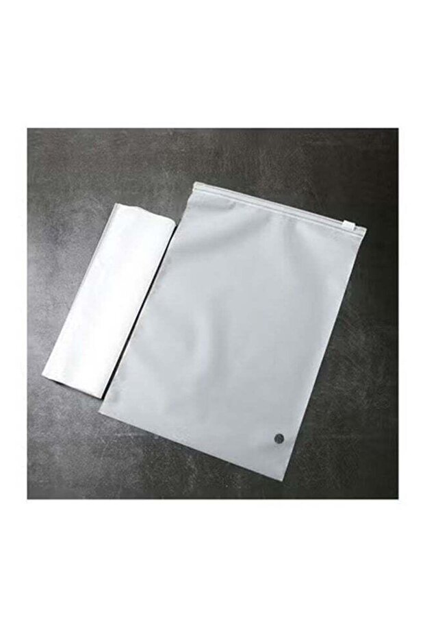 100 Clear Scrub Clothing Zipper Bags, Underwear Socks Clothes Storage Packaging Bags, Plastic Zip lock Bags