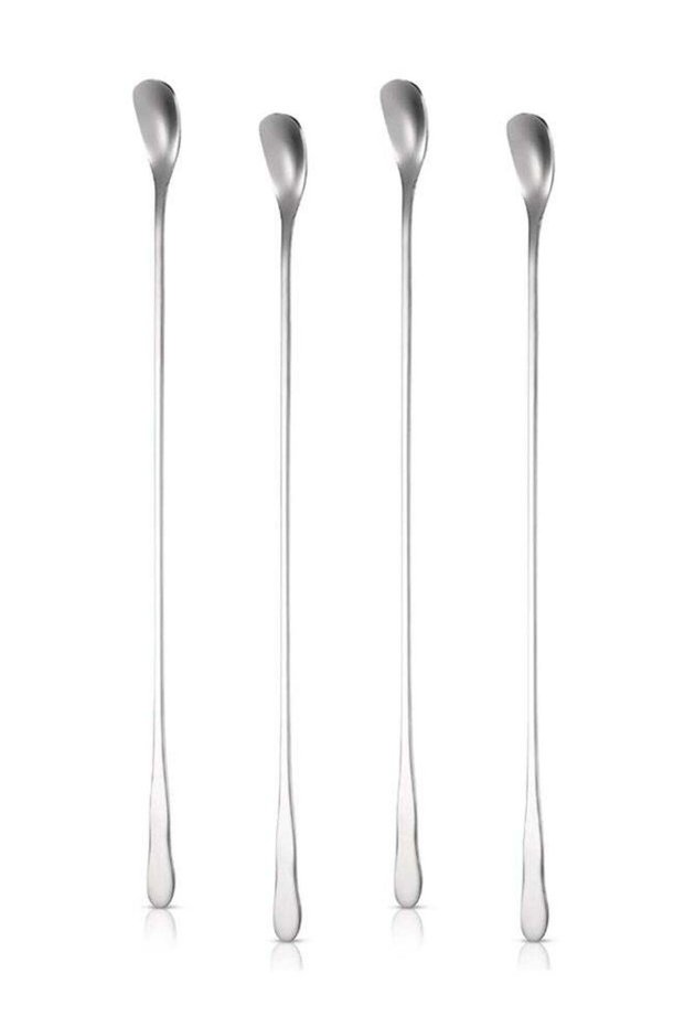 4PCS 7.8Inch Stainless Steel Long Handle Coffee Spoons