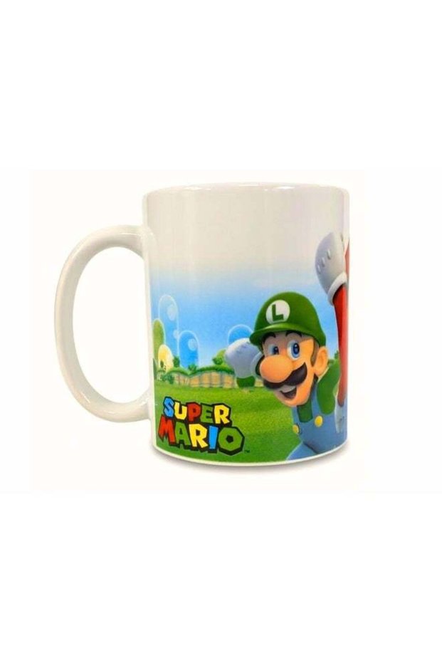 Stor Super Mario II Ceramic Mug for Kids & Fans – 11oz BPA-Free Durable Coffee Mug for Hot & Cold Beverages, Microwave Safe Printed Ceramic Cup for Home, Office & Everyday Use Multicolour 330ml
